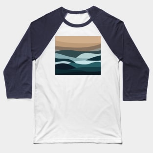 Stormy Sea Baseball T-Shirt